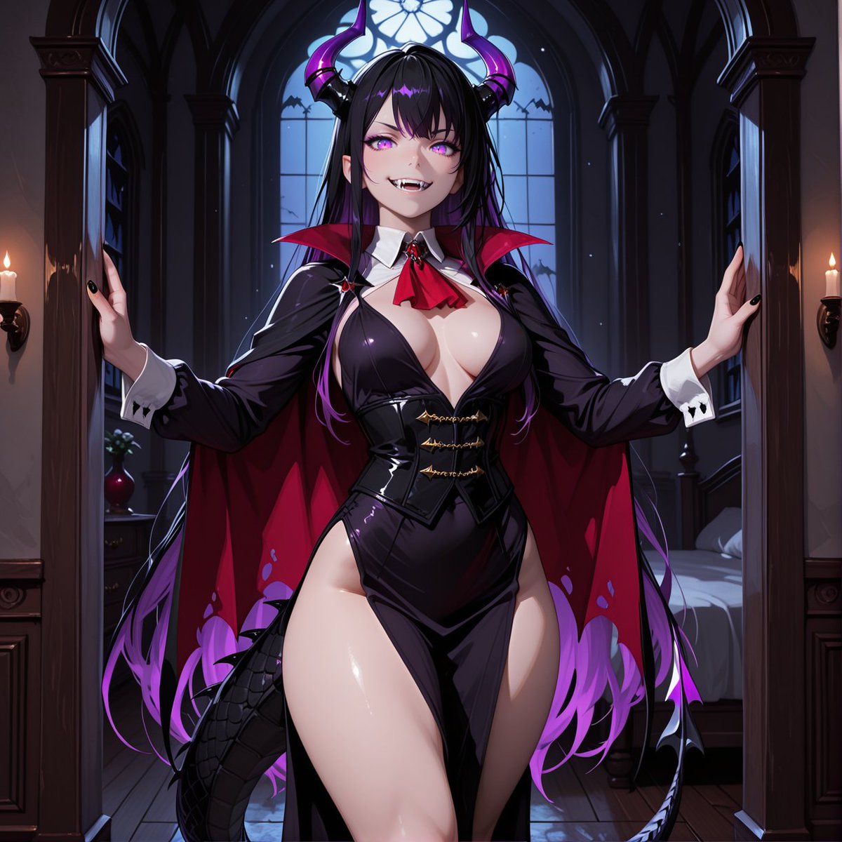 RyukaVoidscale's tweet photo. QT : Vampire
Thanks for the invite @akagawa_koyuki 

Come here my little preys!!!!
Come serv your Mistress and don't forget to give me your Wallet!!!😏😏💜💜 https://t.co/ctRJtMQAjK