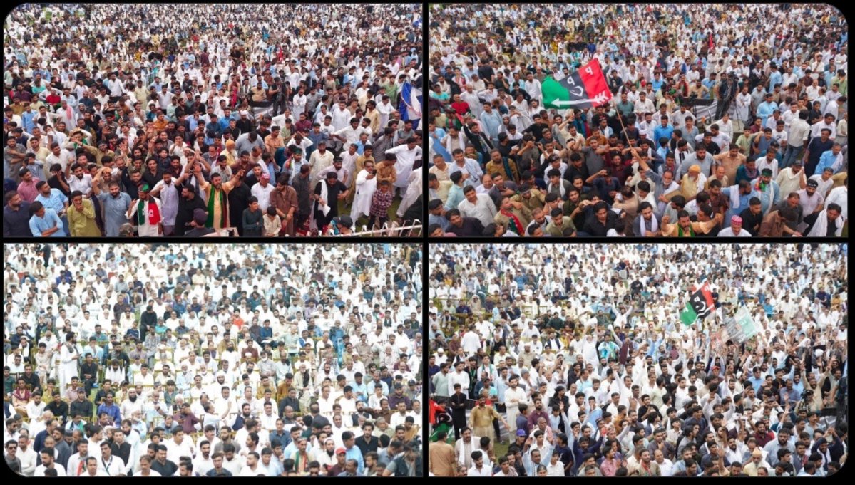 YasirRahmat_PPP's tweet photo. کوٹلی میں عوام کا جم غفیر اس بات کا ثبوت ہے کہ 27 جولائی کو آزاد جموں و کشمیر میں صرف تیر چلے گا۔
@BBhuttoZardari 
#KotliMeinTeerChaleyGa
#کوٹلی_میں_تیرچلےگا https://t.co/AyHJ5EiN7q