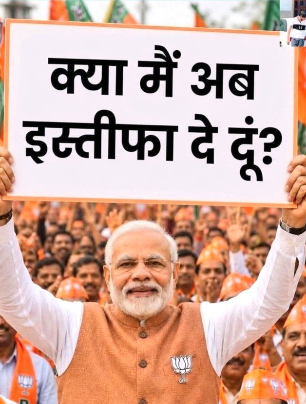 CJP_for_India's tweet photo. जी बिल्कुल,
प्रधानमंत्री जी इस्तीफा दो!

आप भी लिखो! https://t.co/34wjFVugfp