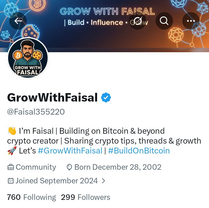 Faisal355220's tweet photo. I'm sitting at 299 followers.🚨

Funny how everyone celebrates 1K, 10K, or 100K...

But the first 300 are the hardest because every follow is earned.

My goal is 1,000 crypto-focused followers by sharing: • Market insights • On-chain analysis • Bitcoin & altcoin trends • No hype, just useful content
What's the biggest lesson crypto has taught you?