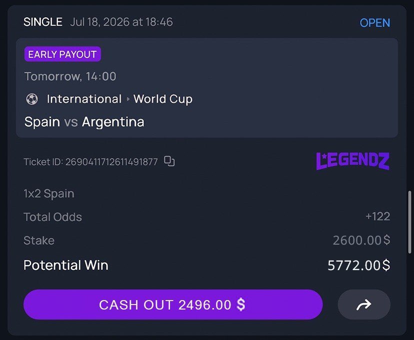 CryptoMarkETH's tweet photo. THE FINAL IS HERE. 🔥

🇦🇷 Argentina vs Spain 🇪🇸

I’m calling it now: SPAIN LIFTS THE TROPHY. 🏆

Backing my pick on https://t.co/IatEGIle0M

New players get a 100% deposit match up to $1,000 on @legendzCasinoIO

Deposit $1k, play with $2k. https://t.co/2uiiXBP7mN