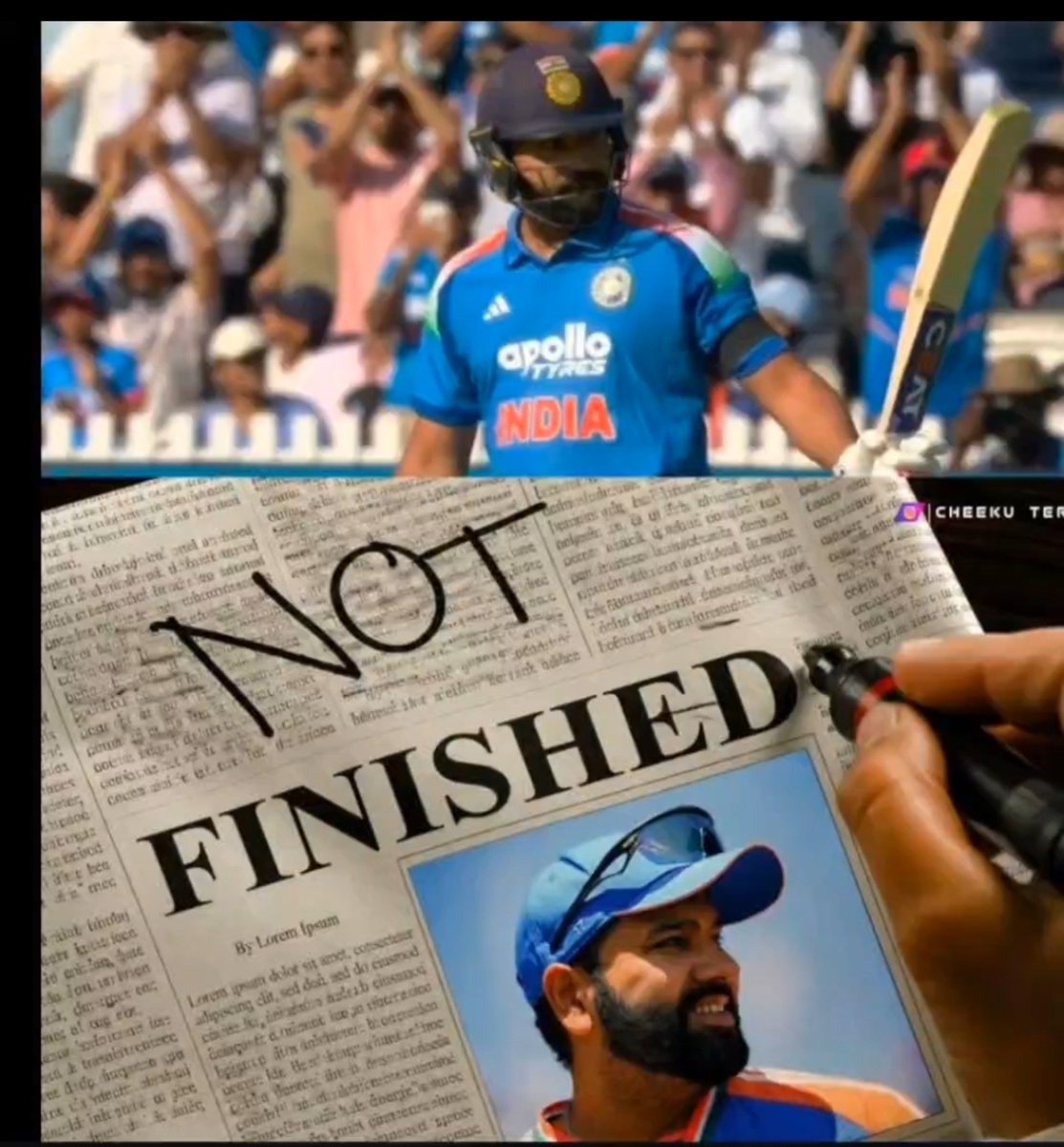 RAKESHBHAM23904's tweet photo. #hitman #bcci https://t.co/2Vj9g48IcS
