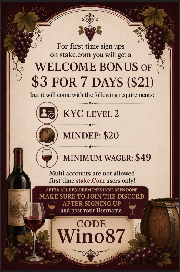 Stakewino87's tweet photo. Come join my Discord and Kick stream to learn more!

Don't forget to send me your Stake and Kick usernames.

https://t.co/ECtoo5dqmg 
https://t.co/xklSNiGgQx https://t.co/ni79EeciQD