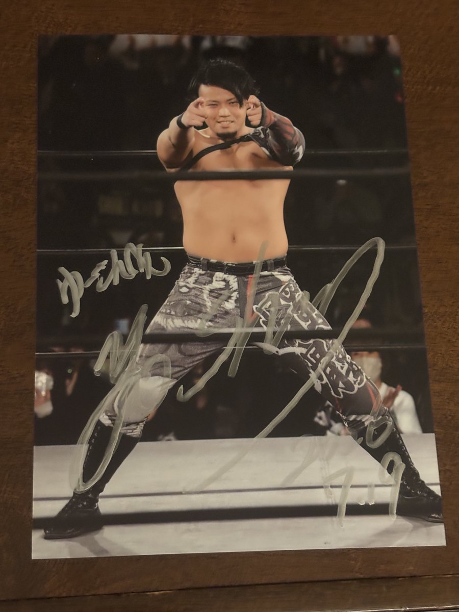 DRAGONGATE　加藤良輝選手 セット 2026.7.19 DRAGONGATE 前夜祭 加藤良輝選手。 写真を見て嬉しいお言葉