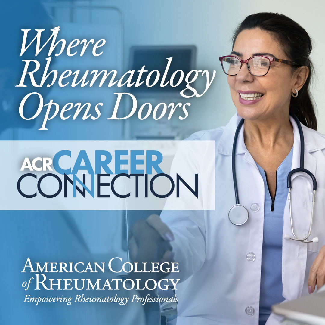 ACRheum's tweet photo. Find your next great hire with ACR CareerConnection.⚕️Reach ACR members and more than 2 million healthcare professionals with every job posting. Get nationwide exposure, instant résumé and job alerts, and personalized support to connect with qualified rheumatology candidates. START TODAY → https://t.co/ICCcHk6wRL