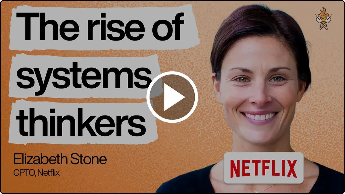 nyannkich's tweet photo. 面白い。AI時代はsystems thinkingが大事になるという

・Elizabeth StoneはNetflixのCPTOとしてEngineering・Product・Designを統括
・AI時代の採用・評価で最も重視する能力として「systems thinking」を挙げ、個別の成果だけでなく、複数の要素とその相互作用を全体として捉える力を重視する。
・AIによって生成可能なoutputが急増すると、組織の課題は単純な生産量の拡大から、品質を落とさず有用なsignalを選別することへ移る。そのため、AIを使って大量に作る能力だけでは足りず、何を作るべきか、何が重要か、どの成果が十分な品質かを判断する力が必要になる。