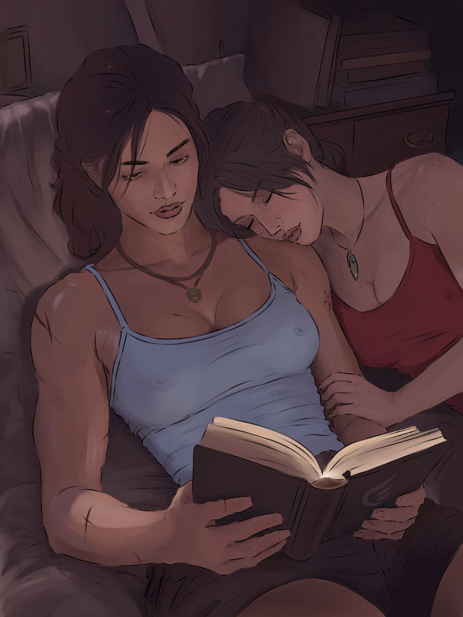 agatastonks's tweet photo. Delicious 
#ClaireRedfield #ResidentEvil #LaraCroft #TombRaider #digitalart https://t.co/8a1AbGkbsJ