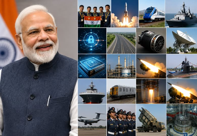 sumit1kalra's tweet photo. पिछले 1 महीने में अंतरराष्ट्रीय मीडिया और भारत मे बैठे लेफ्ट लिबरल के लिए मुद्दे हैं....

" भारत मे सोनम वांगचुक की भूख हड़ताल"
" CJP का प्रदर्शन "
" भारत मे सूखा "
" भारत मे बाढ़ "

वहीं पिछले 1 महीने में भारत की उपलब्धियां...

* 10 June  :  भारत का रक्षा उत्पादन 2025-26 मे रिकॉर्ड 1.78 लाख करोड़ तक पहुंच गया.
* 11 June  :  Make In India के तहत भारत मे बना पहला C-295 सैन्य परिवहन विमान ने पहली उड़ान भरी....ऐसे 40 विमान निर्माणाधीन है.
* 10-11 June  :  DRDO ने फेज 2 बैलिस्टिक मिसाइल डिफेंस (BMD) और एंटी शिप मिसाइलों के सफल परीक्षण किए. 
* 13 June  :  NDA से प्रशिक्षित महिला कैडेटों का पहला बैच भारतीय सशस्त्र बल मे कमिशन हुआ...जो महिला सशक्तिकरण की ऐतिहासिक शुरुआत है.
* 15 June  :  उड़ीसा से स्वदेशी long range लैंड अटैक क्रूज़ मिसाइल (LRLACM) का सफल परीक्षण हुआ.
* 21 June  :  प्रधानमंत्री नरेंद्र मोदीजी ने कोलकाता मे 3 स्वदेशी युद्धपोत - INS दुनागिरी.....INS संशोधक और INS अग्रय को भारतीय नौसेना को समर्पित किया. 
* 24 June  :  RDSO और ARAI ने LHM रेला कोच का सफल पूर्ण क्रैश टेस्ट किया...जिससे रेल यात्रियों की सुरक्षा और मजबूत होगी.
* 24 June  :  ISRO ने 175 टन थ्रस्ट वाले सेमी क्रायोजेनिक ईंजन पावर हेड का सफल परीक्षण किया. 
* 26 June  :  कलपक्कम मे फास्ट ब्रीडर रिएक्टर की उष्मा का उपयोग करते हुए परमाणु ऊर्जा आधारित हाइड्रोजन उत्पादन संयन्त्र शुरू हुआ. 
* 11 July  :  रक्षामंत्री राजनाथ सिंह ने विशाखापट्टनम मे INS महेंद्रगिरि को भारतीय नौसेना को समर्पित किया. 
* 12 July  :  भारतीय युवा टीम ने 56 वें अंतर्राष्ट्रीय भौतिकी ऑलंपियाड (IPHO 2026) मे 5 स्वर्ण पदक जीतकर विश्व में प्रथम स्थान प्राप्त किया. 
* 13 July  :  भारत का पहला बैरियर फ्री एक्स्प्रेसवे.....लखनऊ-कानपुर एक्स्प्रेसवे आम जनता के लिए खुला.
* 17 July  :  प्रधानमंत्री मोदीजी ने हरियाणा के जींद में भारत की पहली स्वदेशी और दुनिया की सबसे लंबी...10 कोच वाली हाइड्रोजन ट्रेन को हरी झंडी दिखाई.
* 18 July  :  Skyroot Aerospace के युवा भारतीय इंजीनियरो ने विक्रम-1 का सफल प्रक्षेपण किया....यह निजी क्षेत्र द्वारा विकसित पहला रॉकेट है जिसने सफलतापूर्वक अपने पेलोड को Low Earth Orbit मे स्थापित किया.
* 19 July  ;  भारतीय Gen-Z टीम ने अंतरराष्ट्रीय रसायन विज्ञान ऑलंपियाड मे 4 स्वर्ण पदक जीतकर विश्व में पहला स्थान प्राप्त किया.

.............ऊपर लिखी तमाम उपलब्धियों मे भारत के Gen-Z का सबसे ज्यादा योगदान है......भारत का Gen-Z देश की तरक्की मे अपना योगदान दे रहा है....और Gen-Z के नाम पर अराजकता फैलाने वाले अधेड़ उम्र के नाकारा देश विरोधी लोग.....जंतर-मंतर पर आंदोलन कर रहे हैं.
जयहिंद 🇮🇳🚩
वन्देमातरम 🚩
