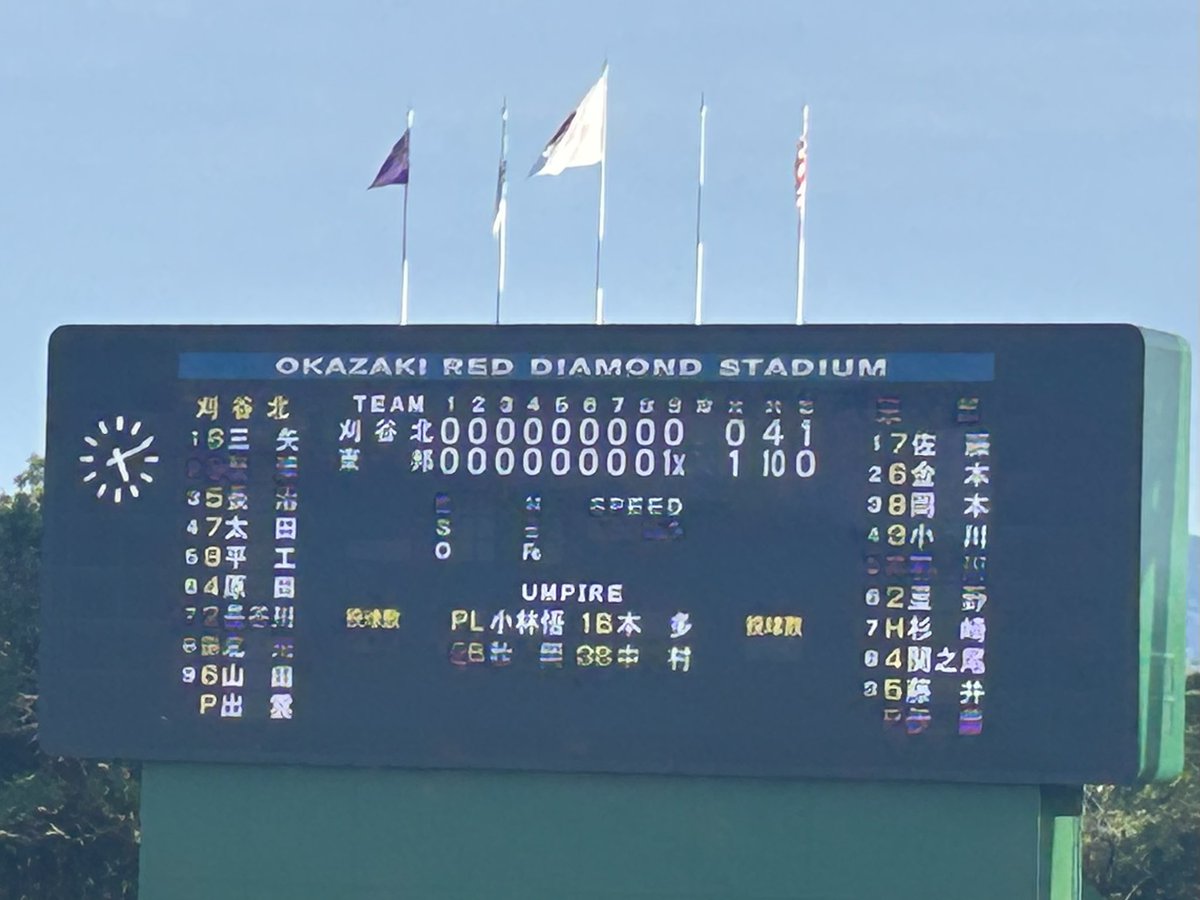 WJEo7PS6Fms1nKI's tweet photo. 愛知大会4回戦 東邦 1x-0 刈谷北  サヨナラ勝ち
しんどい試合でした。
東邦は強くなってる。
刈谷北3年生お疲れさまでした。
#東邦 #戦闘開始 #TOHOPRIDE https://t.co/rErmqF3Rfv