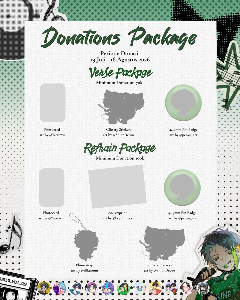 SerenadaTira's tweet photo. #StringsofFallingNote — 𝘾𝙝𝙖𝙧𝙞𝙩𝙮 𝙥𝙧𝙤𝙟𝙚𝙘𝙩.
Setiap nada membawa cinta, setiap melodi membawa harapan: charity project open!
Package donation: https://t.co/COrXDGUCF2
— 16/08/2026
Non-Package donation: https://t.co/pSnhSN69rw
— 1/09/2026
more info on picture! https://t.co/QYTfkzKjWN