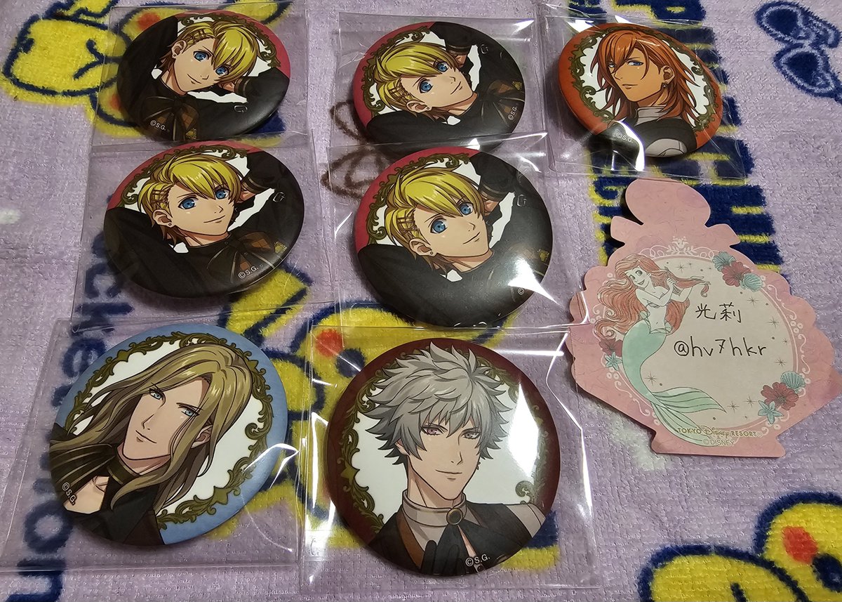 hv7hkr's tweet photo. 【交換】うたプリ グラショ Mystical Curiosities SHINING 缶バッジ

譲：  翔4 レン   蘭丸  カミュ

求：那月

郵送での交換となります。
検索からもお気軽にお声掛け下さい。
よろしくお願い致します。 https://t.co/k60pf6C0g9