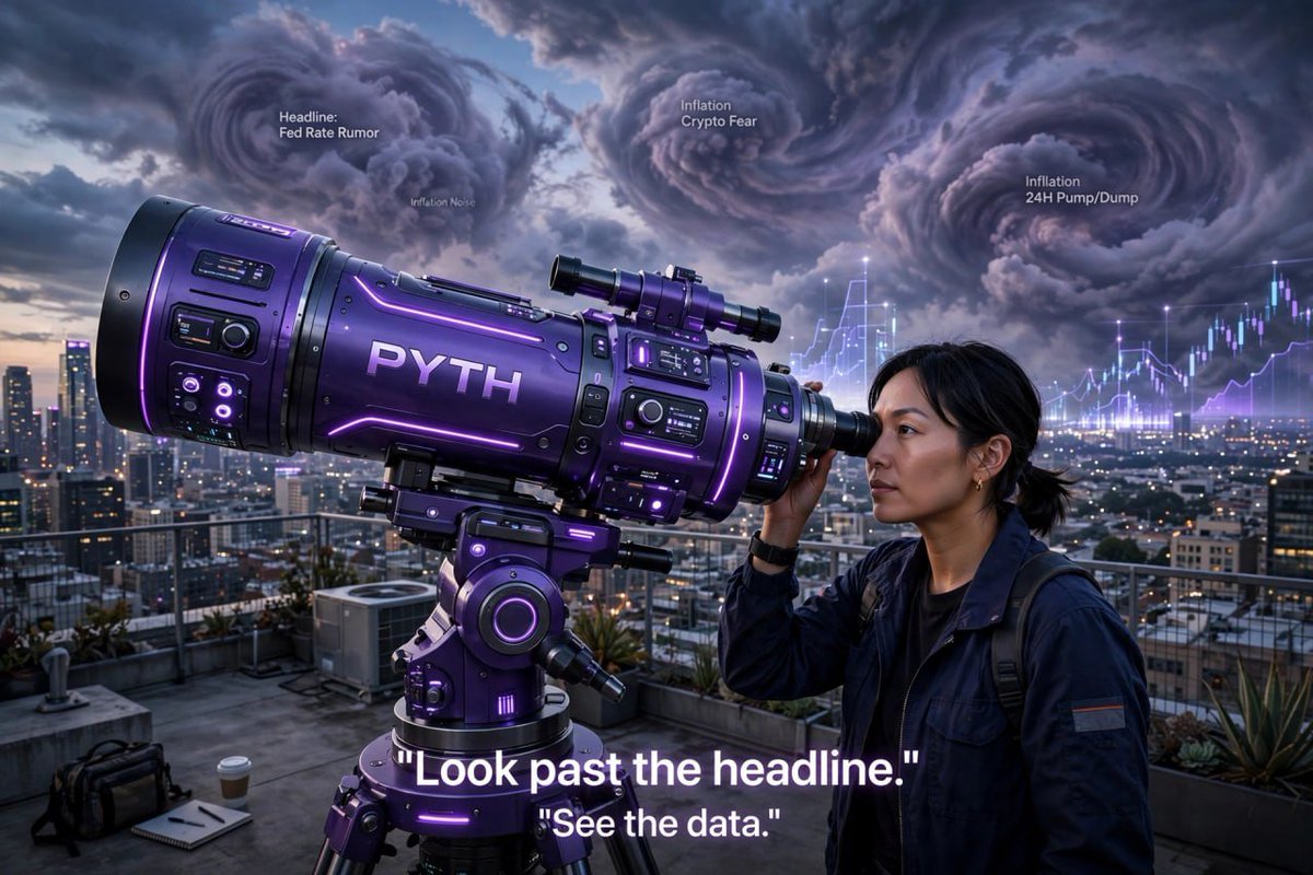 Baffah321's tweet photo. Crypto is full of noise.
Headlines, rumors, fear, pumps, and dumps.
But smart contracts don’t need opinions.
They need data.
That’s why oracle infrastructure matters.
Look past the noise. Check the data. 🔭📊
@PythNetwork https://t.co/sj8CRtLvJ1