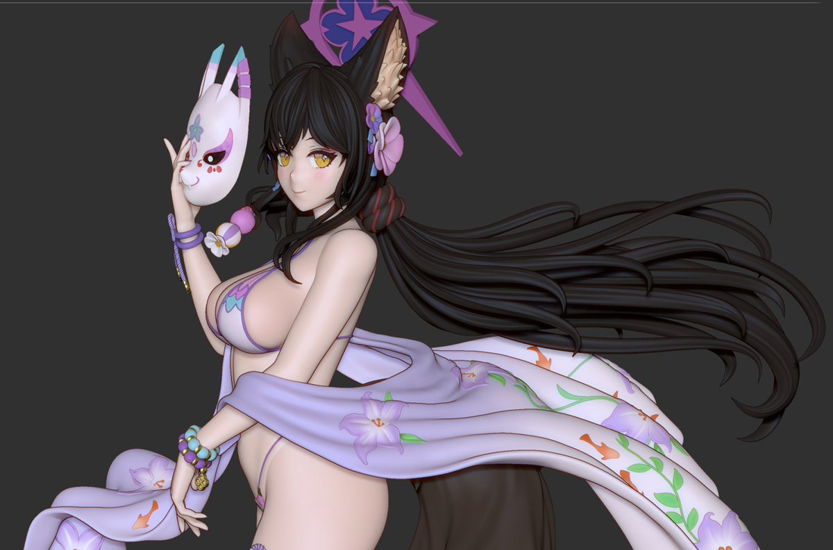 mrOdoblack's tweet photo. Last wip Wakamo🥰

#Wakamo #BlueArchive #swimsuit https://t.co/UNqnFlVWJb