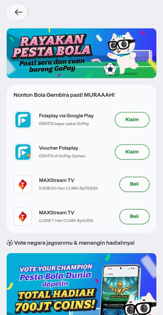 cosmonoutt's tweet photo. alhamdulillah ihhh gara gara ada #FINALBOLAGOPAY jadi bisa liat jagoan gue malem ini folaplay https://t.co/07IDFGFTDE