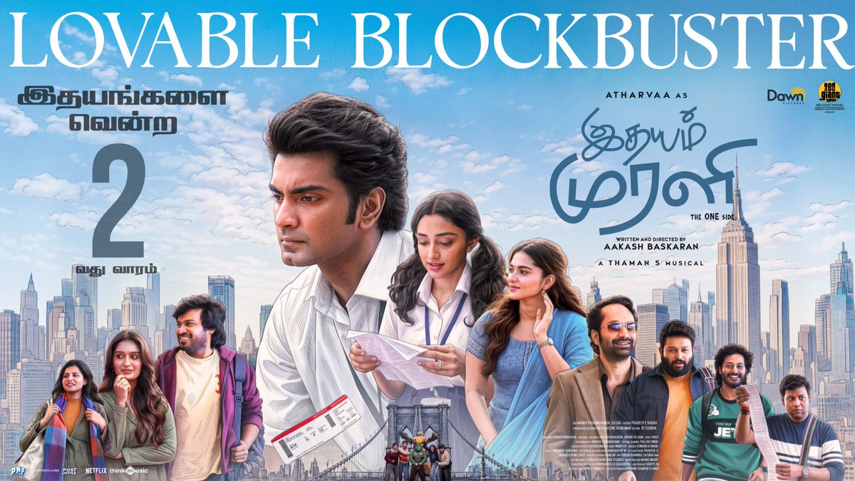 Viral_Cinema's tweet photo. The celebration continues into Week 2 ❤️

#IdhayamMurali the lovable blockbuster of the season 🎉 https://t.co/e4mXI9TP5t