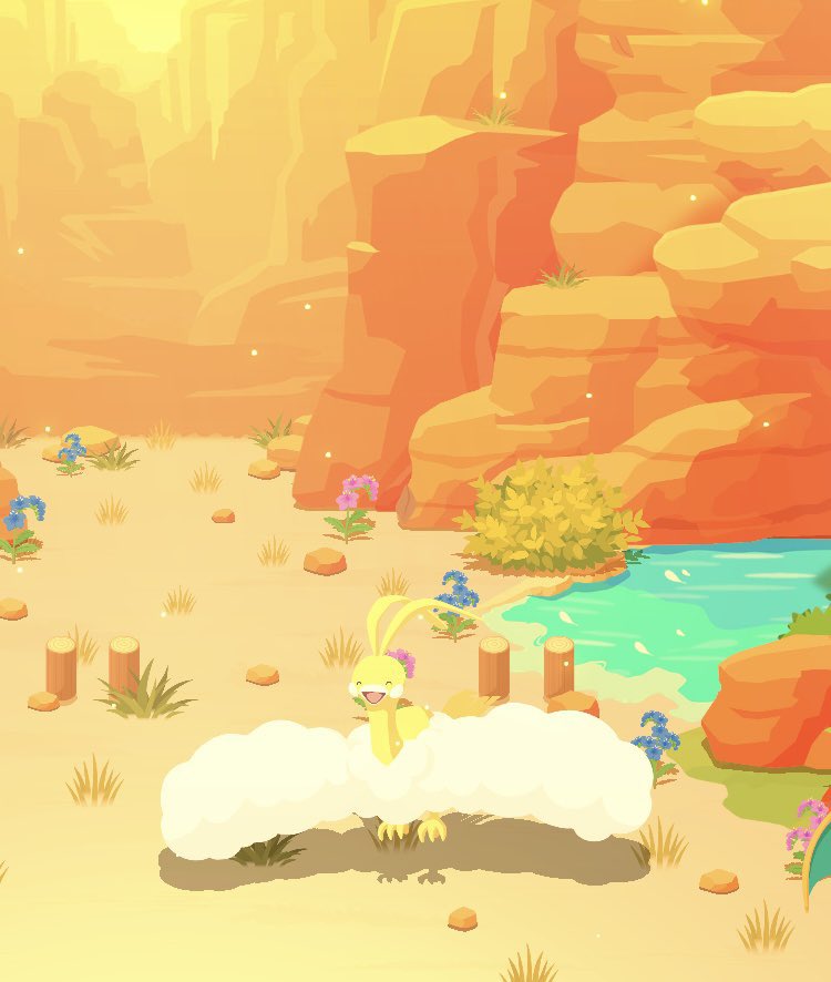 hmt_yoru's tweet photo. #ポケスリ3周年をみんなで    

初めてアンバー渓谷に行った時の
夕陽とチルタリス 🏜☁️

#ポケモンスリープ     
#ポケスリ https://t.co/iOZBEDCaJs
