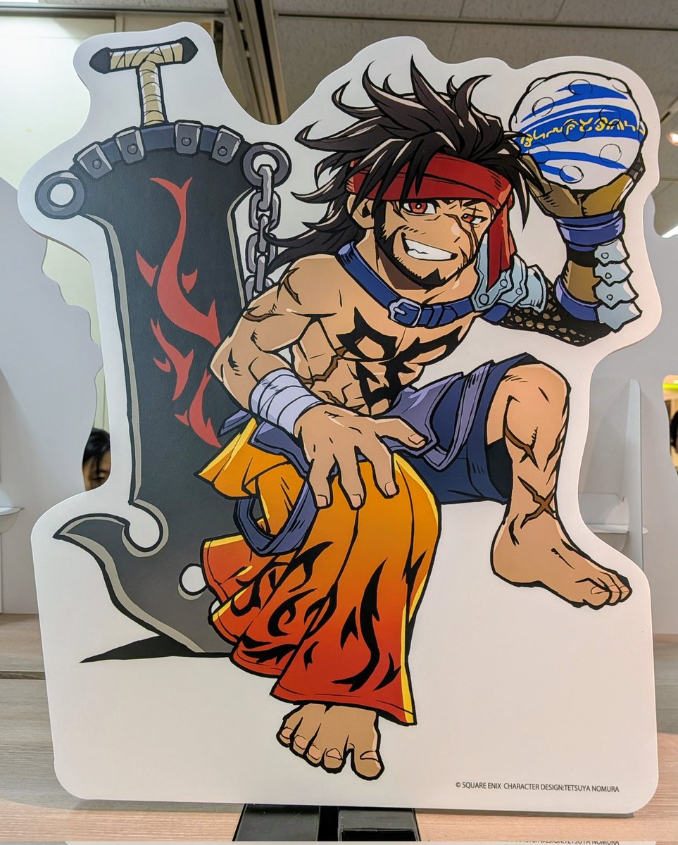 BALTXENO's tweet photo. 『FF10』のポップアップショップは今日から整理券無しで入れるってことで大丸開店10分前に到着して待機。エレベーターで11Fへ。すんなり入れて良かった〜
新たに描き下ろしされたちびキャライラストのポップ可愛いよね～
#スクエニPOPUP #FFX25th #FF10 #FFX https://t.co/ZHEXVaRIna