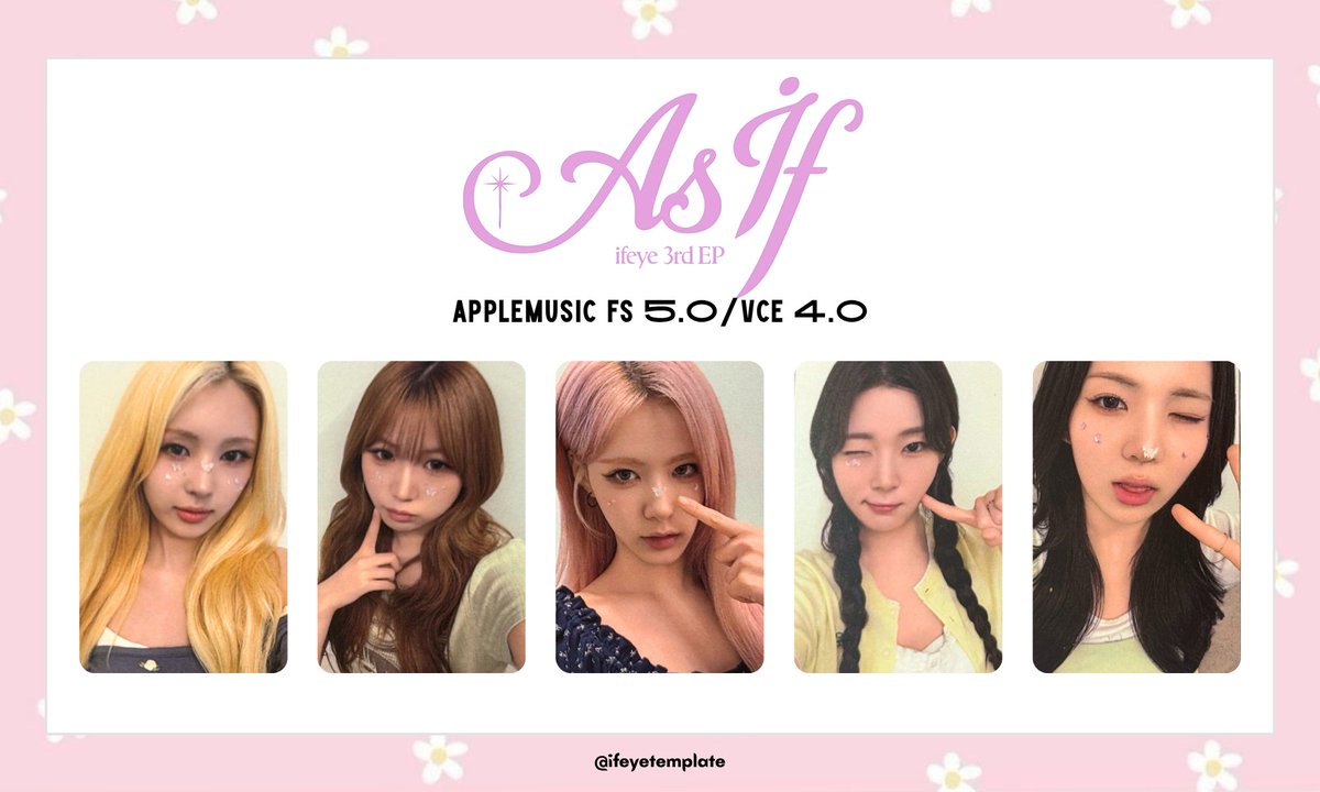 Ifeyetemplate's tweet photo. 💭🎀
ifeye 3rd EP [As if] 

applemusic fs 5.0/vce 4.0

pc photo card templates photocard
이프아이 포카 포토카드 トレカ 一覧
#ifeye #이프아이 #As_if
#ifeyetemplate https://t.co/KclGBSH2Kk