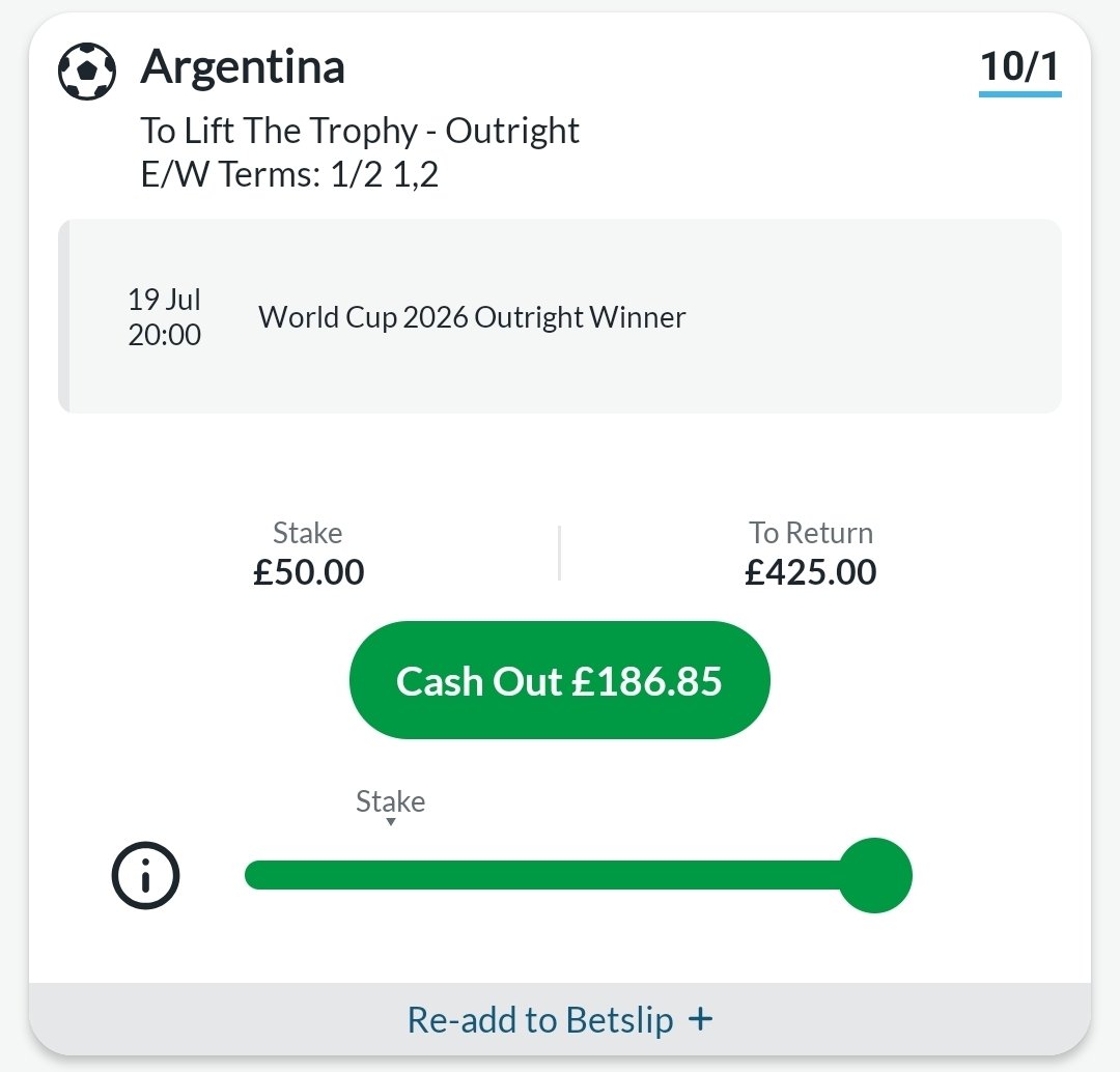 soccerbase's tweet photo. Would you cash out or let it ride? ⚽🏆 https://t.co/NNcIILdOvx
