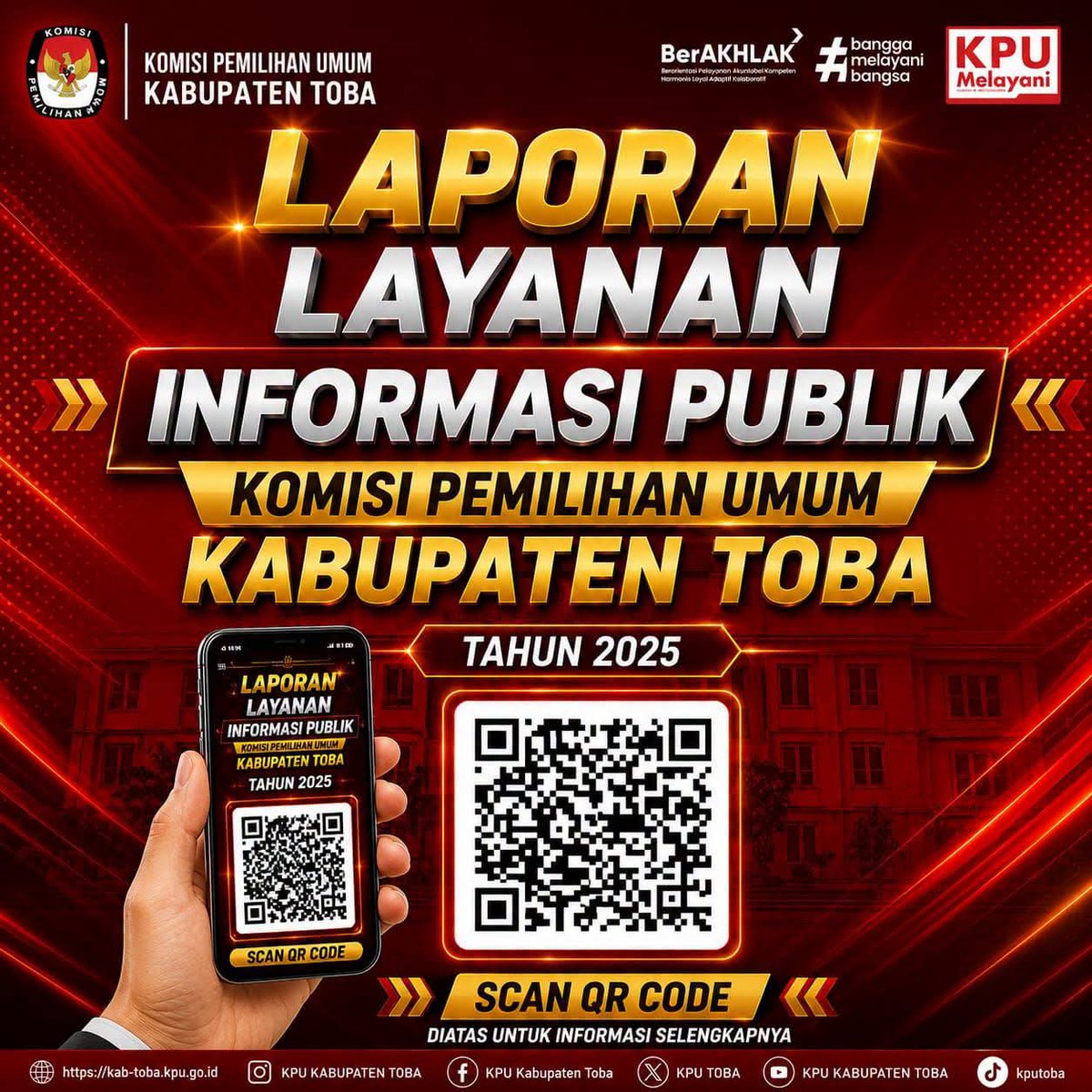 KpuToba's tweet photo. #TemanPemilih, berikut Laporan Layanan Informasi Publik Komisi Pemilihan Umum Kabupaten Toba Tahun 2025.

#KPUMelayani https://t.co/noLx7RBmyu