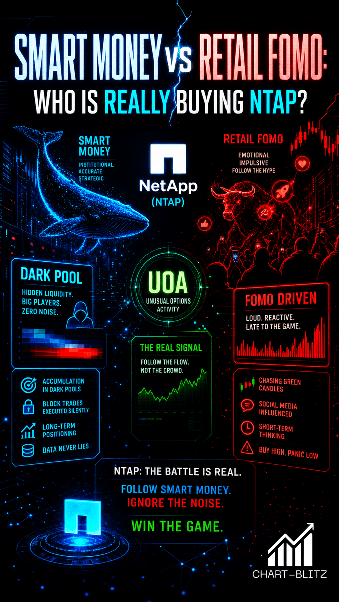 chartblitz's tweet photo. EST Time: July 19, 2026 09:00
NTAP rally a trap? 
Ex-banker: News is institutional smokescreen! Weekly MACD double bull not active, monthly KDJ warns. Retail beware!
Get the NTAP truth! 
#NTAP #USStocks #TechnicalAnalysis #InstitutionalMoney #NTAP #USStocks #TechnicalAnalysis https://t.co/7Z0MvvXddm