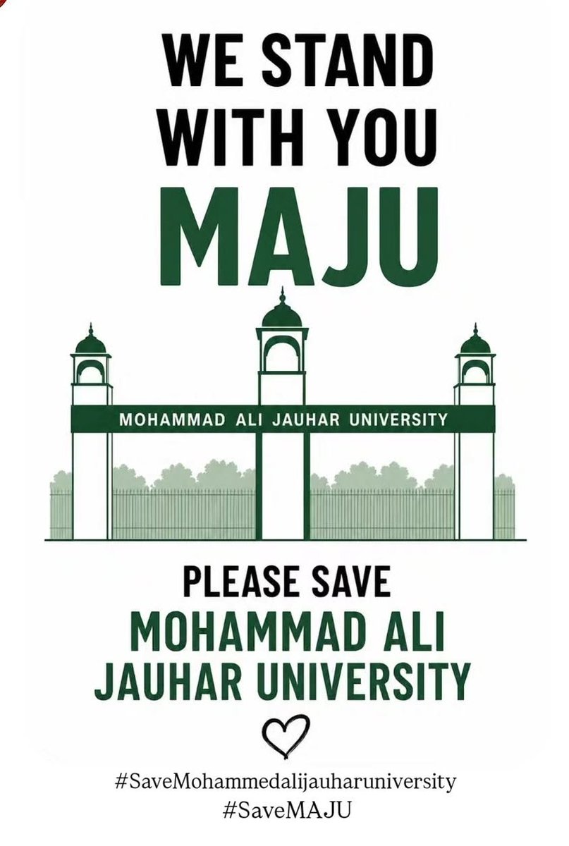 znul19194's tweet photo. Jauhar University provides affordable, quality education and critical fee concessions to students from marginalized and economically weaker sections. Don't snatch away their only access to higher education!
#StandWithJauharUniversity https://t.co/oh7bVYi9X1