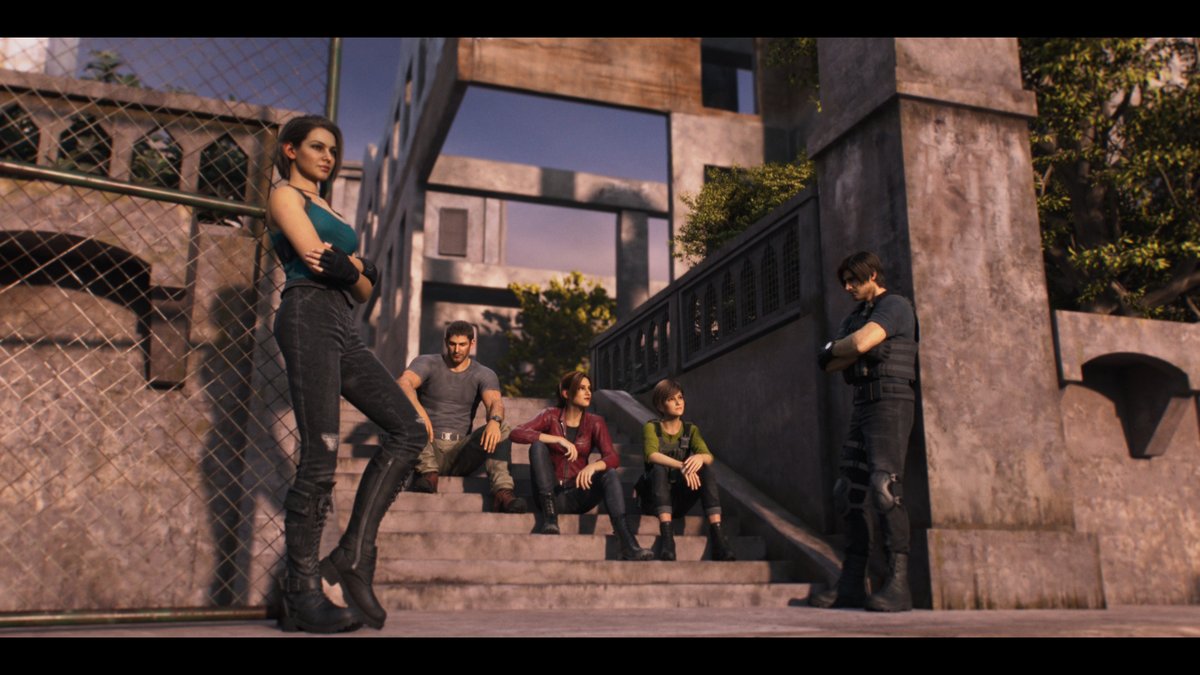 leonkennedork's tweet photo. Some group shots from Resident Evil: Death Island (2023) https://t.co/k88aoQHfqS