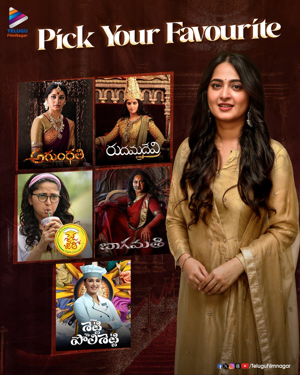 telugufilmnagar's tweet photo. The Women Who Redefined Telugu Cinema in This Generation ⭐

What's your favorite film of each actress? Tell us in the comments! ❤️

#AnushkaShetty #Samantha #KeerthySuresh #Tollywood #TeluguFilmNagar https://t.co/OVg3Kt5fAj