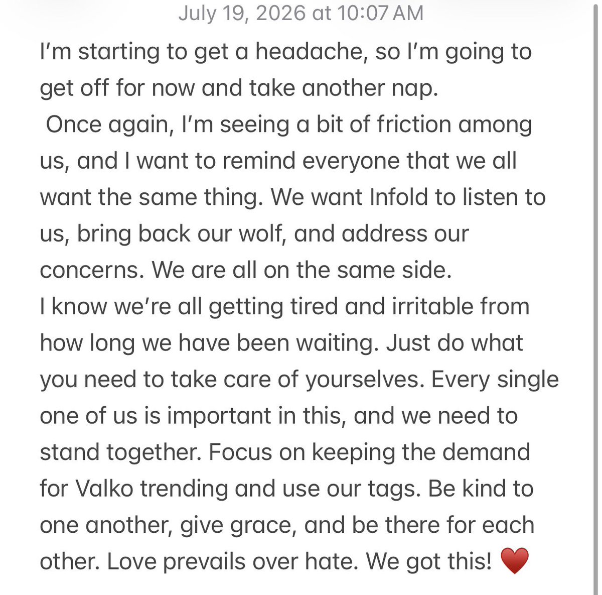 KookiexKitty's tweet photo. ALL of us hunters are amazing, when united we accomplish great things! ♥️🐺♥️ 

#ValkoIsLoved #ValkoIsValuable #BringValkoBack https://t.co/n3wDN44nMQ