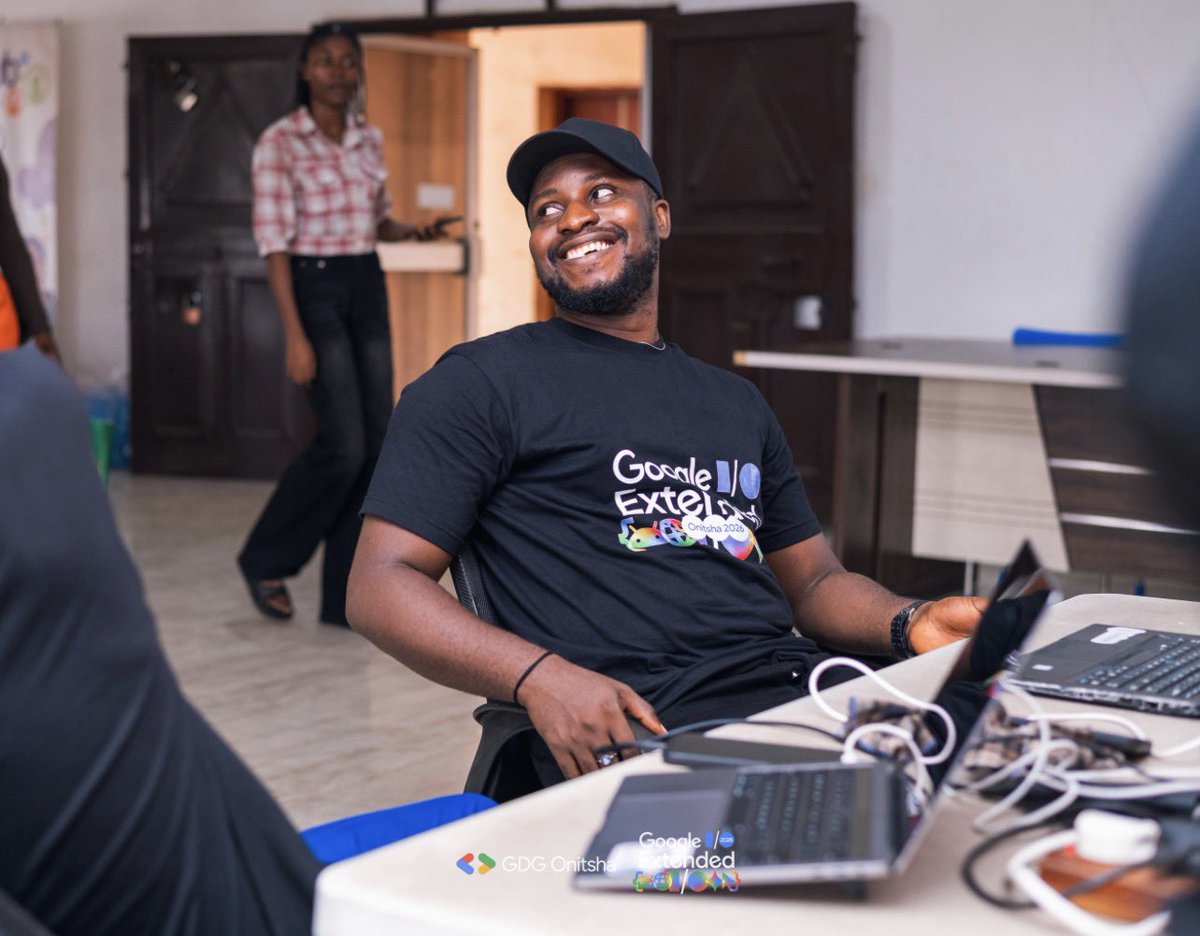 Chiduluomuno's tweet photo. Yesterday was 🔥
Proud to be part of the lead team for GDG Onitsha Google I/O Extended.
Keynotes, demos, and real conversations about building with AI. Onitsha showed up.
The future is being built right here 💡
#GDGOnitsha #GoogleIOExtended #BuildWithGoogle https://t.co/AqdVMvCtKy