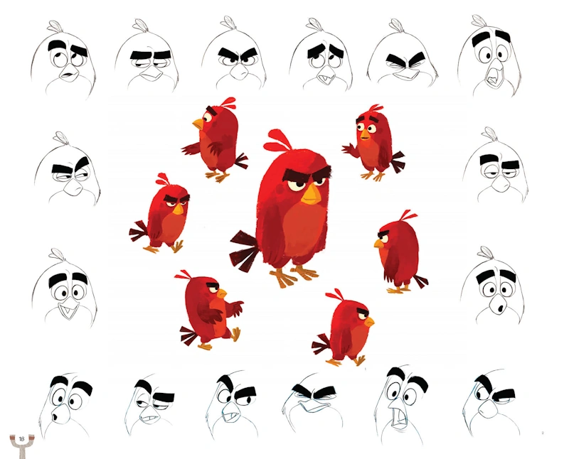 OddABFacts's tweet photo. Various early designs of Red from The Angry Birds Movie. https://t.co/Rp7n5eafDm