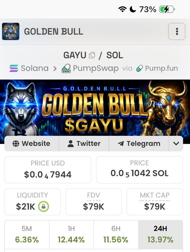 wilson_'s tweet photo. topped up my $GAYU bag from here i believe this will be the lowest we can see it in the coming week.

bro is serious about pushing this and sending it to seven figures in FDV.

gGayu… https://t.co/ewc4uu5pPG