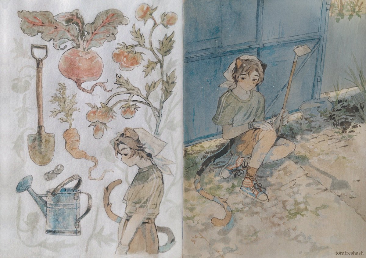 toraafreshash's tweet photo. Gardening #oc #ocart https://t.co/Y4mGQ7paXp