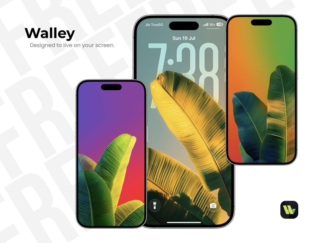RajjAryaa's tweet photo. Fresh wallpapers just dropped on Walley! ✨ 🌿

From vibrant tropical aesthetics 🌴 to mesmerizing dotted landscapes 🌌 —

Which one is your favorite? 👇💚 https://t.co/cmcYvHZHQP