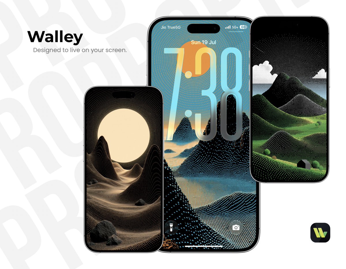 RajjAryaa's tweet photo. Fresh wallpapers just dropped on Walley! ✨ 🌿

From vibrant tropical aesthetics 🌴 to mesmerizing dotted landscapes 🌌 —

Which one is your favorite? 👇💚 https://t.co/cmcYvHZHQP