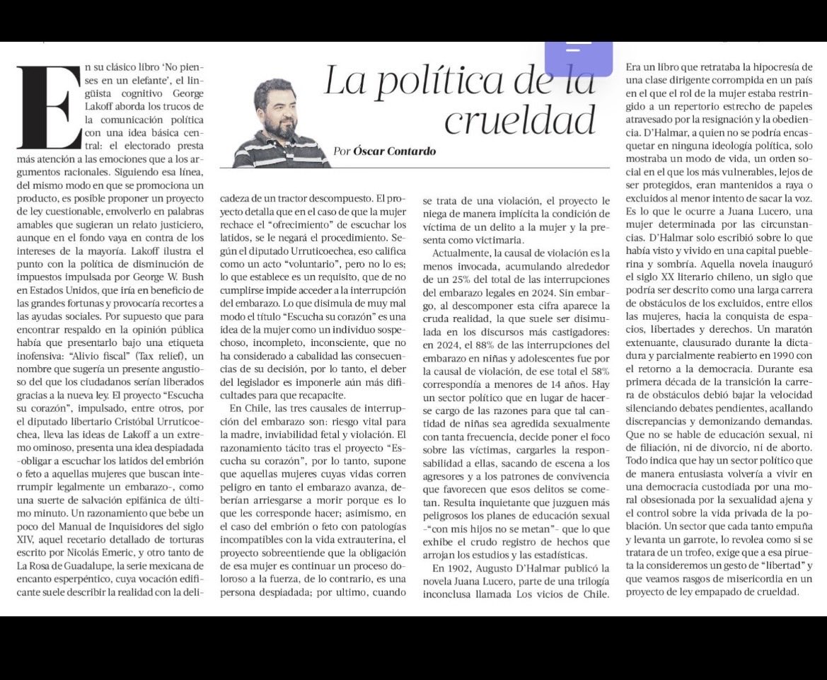 oscar_contardo's tweet photo. Mi columna de esta semana https://t.co/4m4QZeotjC