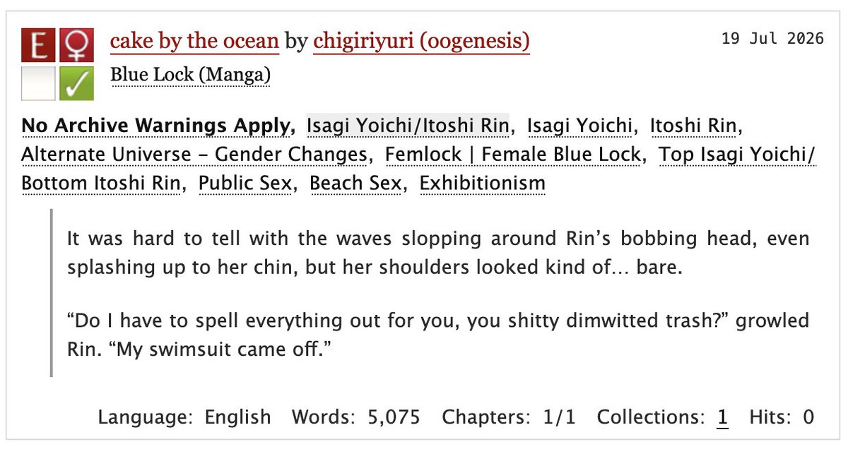 chigiriyuri's tweet photo. 🔞🔞🔞
@FemLockWeek
 #FemLockWeek26
day 4 (late): exhibitionism ft. isarin
link below ⬇️ https://t.co/5uFBoGQC2I