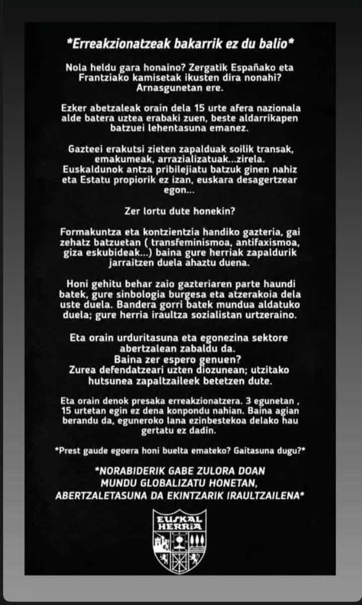 Baltza5's tweet photo. @Borrokaz Kaixo Asier, burkide eta laguna. Hauxe da arazoren gakoa 😔 https://t.co/EoTn9y9xq5
