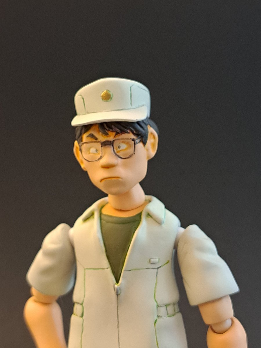 sunnyalcohol's tweet photo. 機動警察パトレイバーより、1/12可動シバシゲオをワンダーフェスティバル2026夏に販売します。レジン製組み立てキット、別売りの市販関節パーツが必要です。
頭部2種類付属します。
8,000円少数販売です。 https://t.co/SANNHMG9Cp