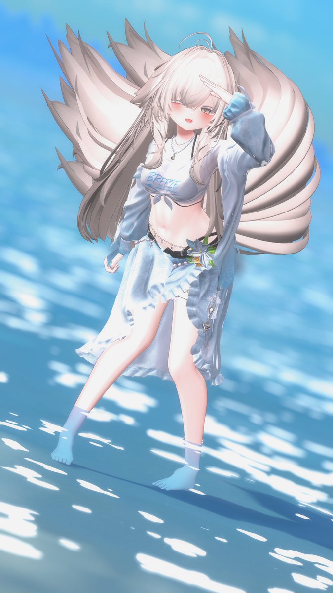 Arie_vrc's tweet photo. #IKUSIA
#kaguya3D
#miragebyeden
🌐夏の海岸線 -The summer coastline- 
By:EJ桜川艦長 https://t.co/fDcLXMMx0y