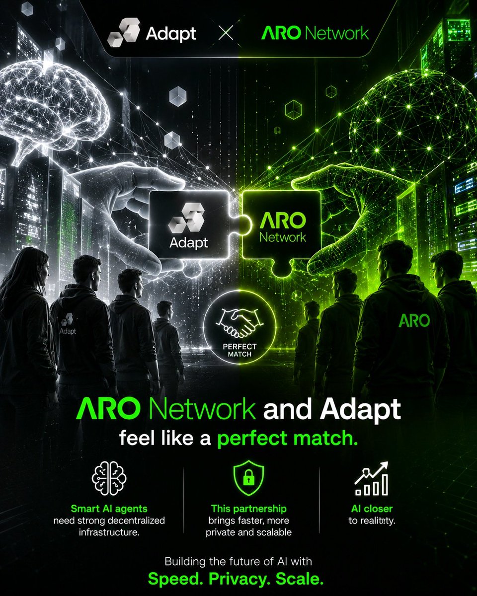 CryptoWithRudra's tweet photo. @AroNetwork and @AdaptHF feel like a perfect match. Smart AI agents need strong decentralized infrastructure. This partnership brings faster more private and scalable AI closer to reality.

💰 Join ARO Network Confirmed Airdrop👇 https://t.co/AdqHae7qWC

#AroNetwork #TGE #CRYPTO https://t.co/yPbAuVlbjk