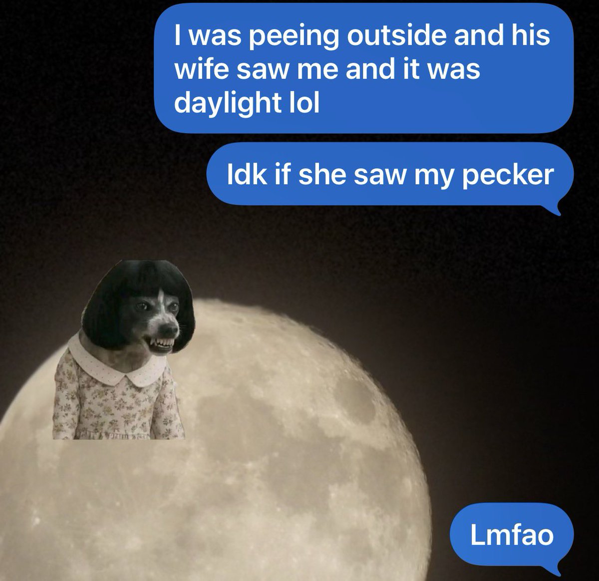 BrainsSol210's tweet photo. Yesterday we had a bbq outside and watching the ufc fights . All the dudes go piss outside from drinking beer etc. i told my gf this.. https://t.co/rspP3Jy1VV