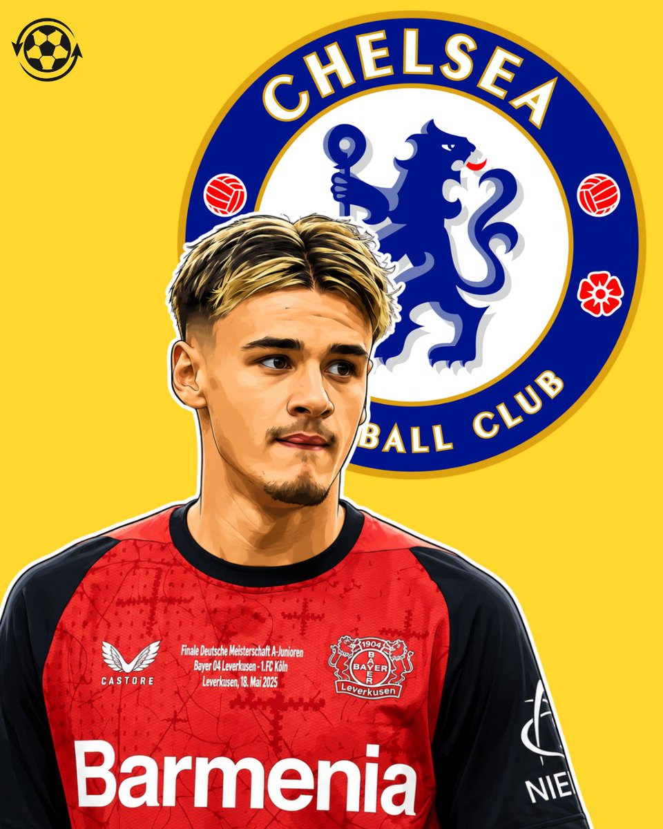 DeadlineDayLive's tweet photo. 🚨 Chelsea manager Xabi Alonso is pushing to sign Bayer Leverkusen midfielder Kerim Alajbegovic.

Chelsea's interest in the 18-year-old has disrupted his proposed move to Atalanta.

Alajbegovic's switch to the Italian club has now been put on hold as Chelsea pursue a deal.

(Source: Faktor)