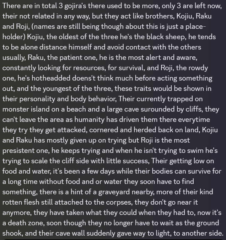 Monstromations's tweet photo. So I write something for my Fangoji story; it's probably not the best thing but it's kind of a scene I want to make for the story. it's to large to post here, though, so I made a screenshot of it.

I originally wanted to call Kojiu Sebastian as I watched The Sheep Detectives. https://t.co/rsKOn0ER3e