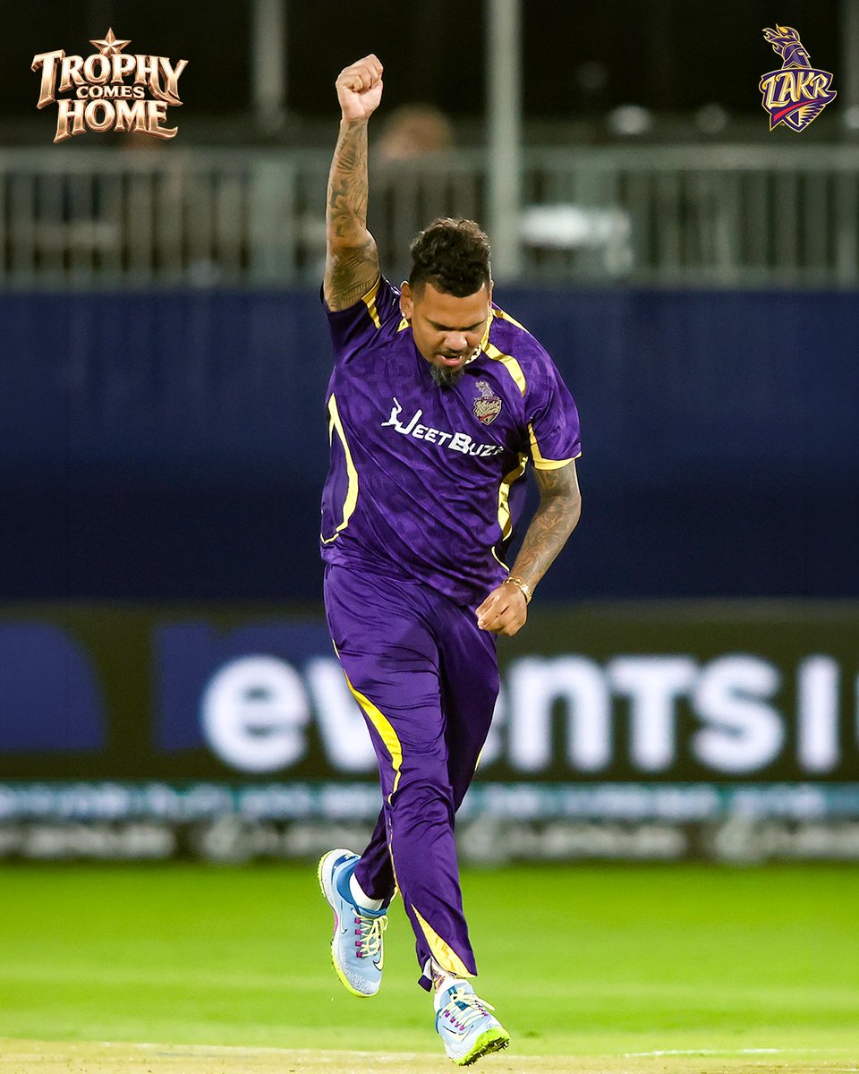 LA_KnightRiders's tweet photo. Even after all this while, winning always means special 💜

Sunil Narine | #WeAreLAKR | #LAKnightRiders | #MLC26 https://t.co/rG5jqJiKaP