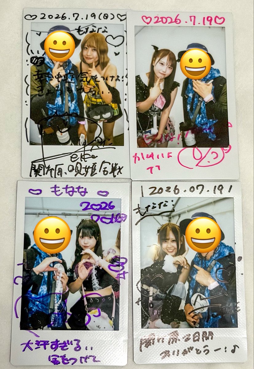 関ヶ原2日目お疲れ様でした 最近まおちゃんとしかチェキ撮ってなかった