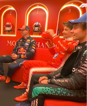 leclercsletters's tweet photo. charles (about him vs oscar): this one was...

max: was calculated https://t.co/dkl21kpUi8
