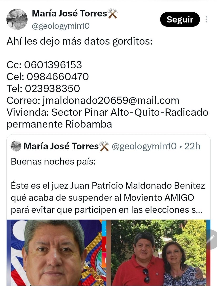 geologymin10's tweet photo. Chicos, lo siento pero por un juez corrupto como Patricio Maldonado NO vamos a perjudicar a un país entero.

❗️Ahi les dejo, investiguen ustedes mismos❗️ https://t.co/IcFi5r2GK5