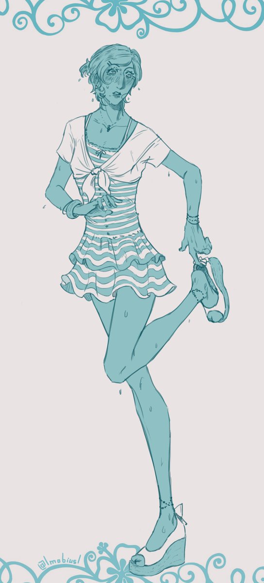 lmobiusl's tweet photo. Another magma sketch of Watergirl in a cute outfit!! (Who would’ve thought LMAO) I just can't resist a bunch of cute outfits🥹
. 
#watergirl #waterboy #dispatch #magma https://t.co/IuS3HxFq4G