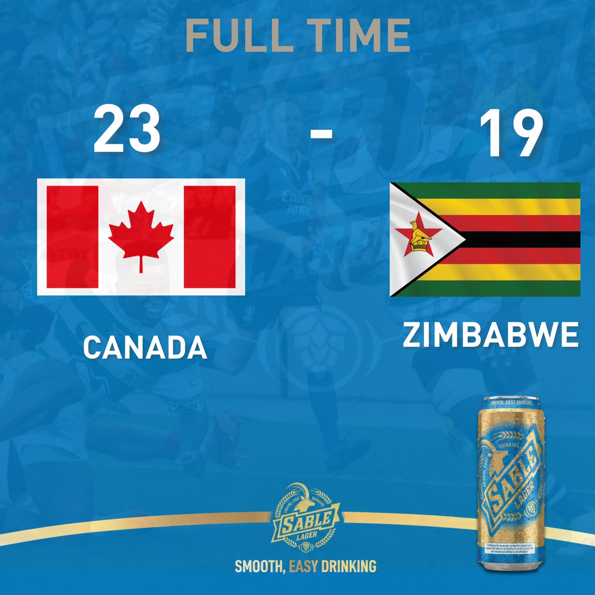 SableLager's tweet photo. A brave performance. Well played, Sables, we’ll come back stronger! 🇿🇼💪
#ItsYourTime https://t.co/aNm0RQ6XIa